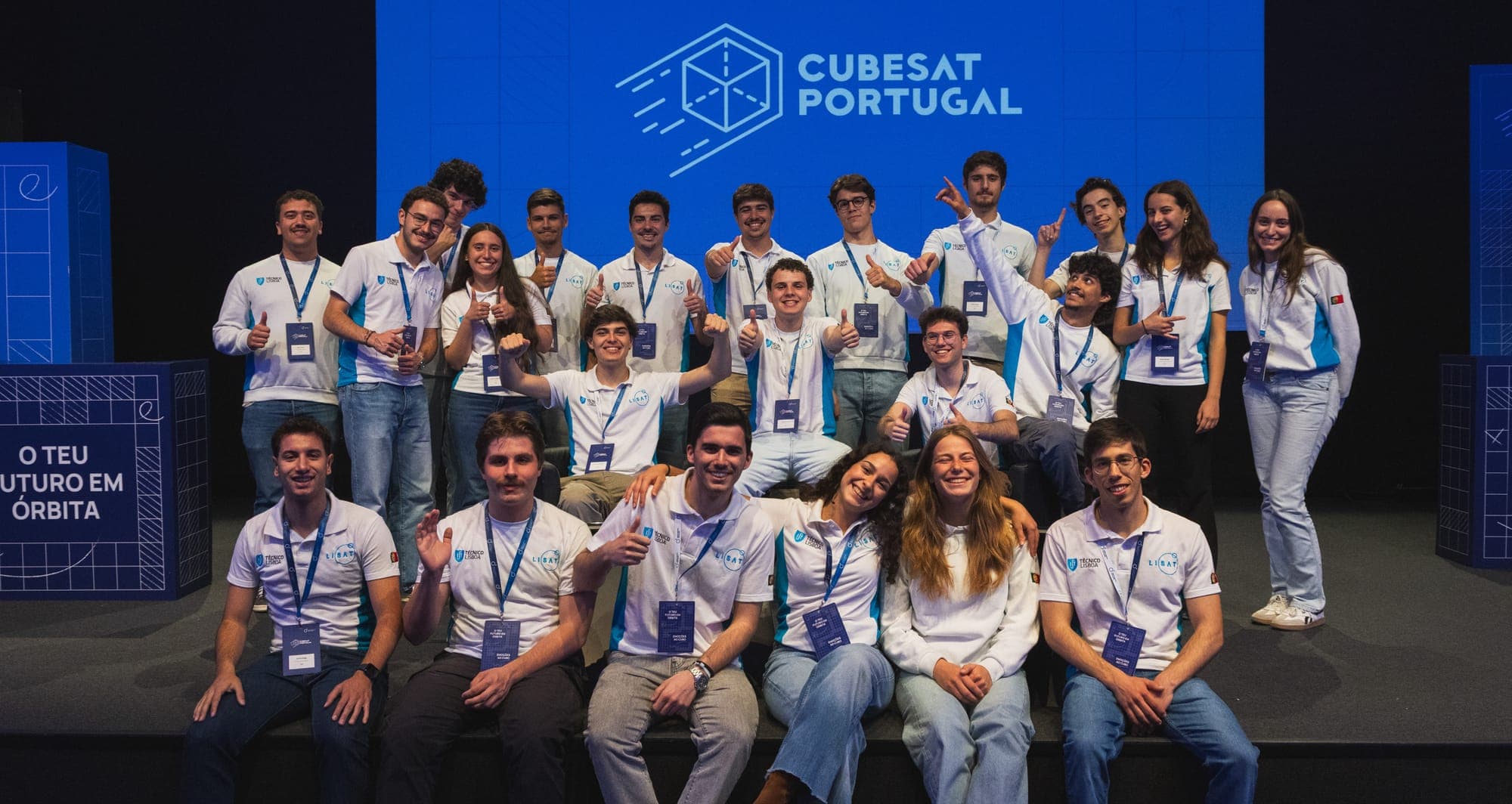 The LISAT team together at Instituto Superior Técnico