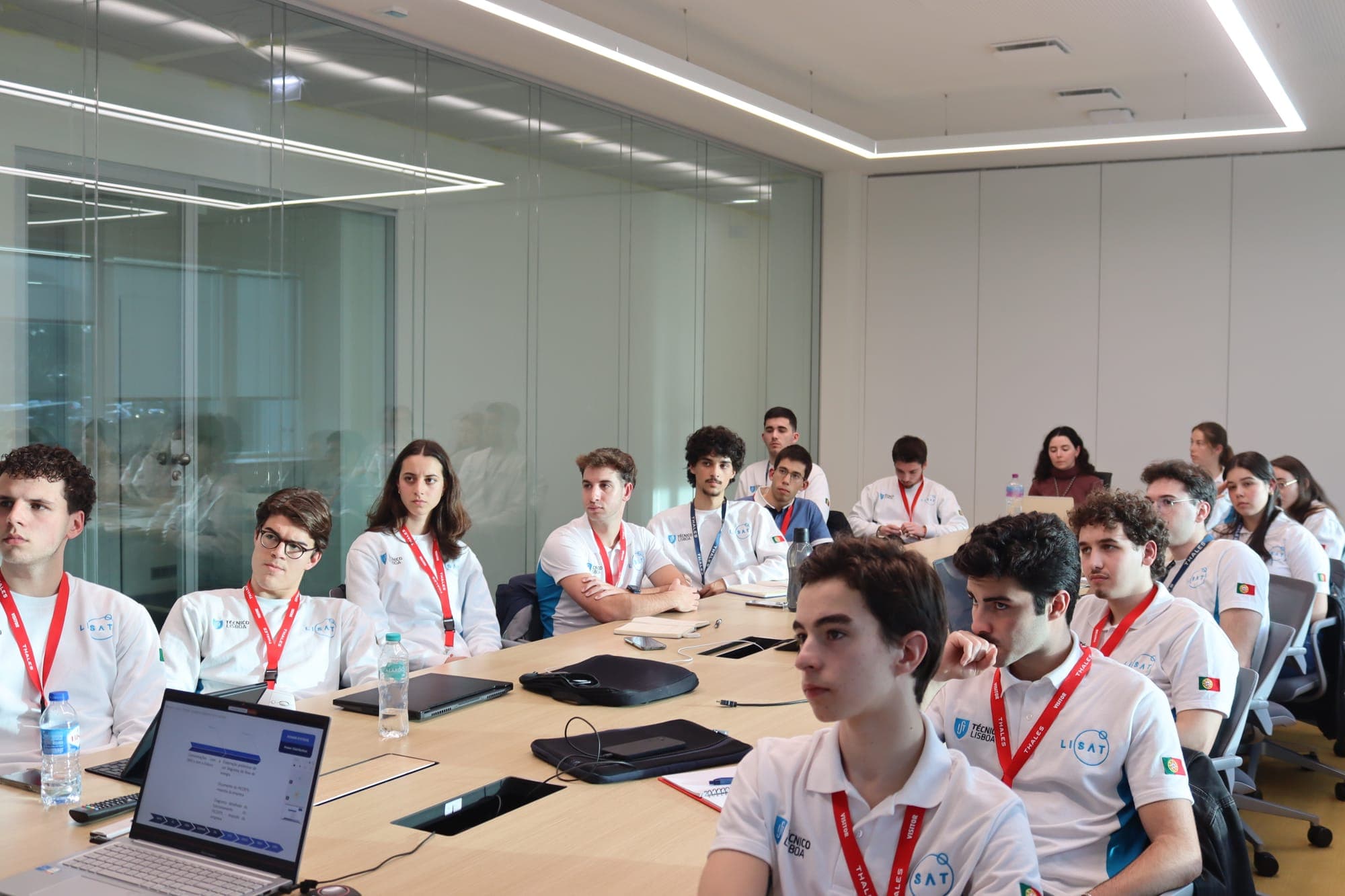LISAT members working through the first project package