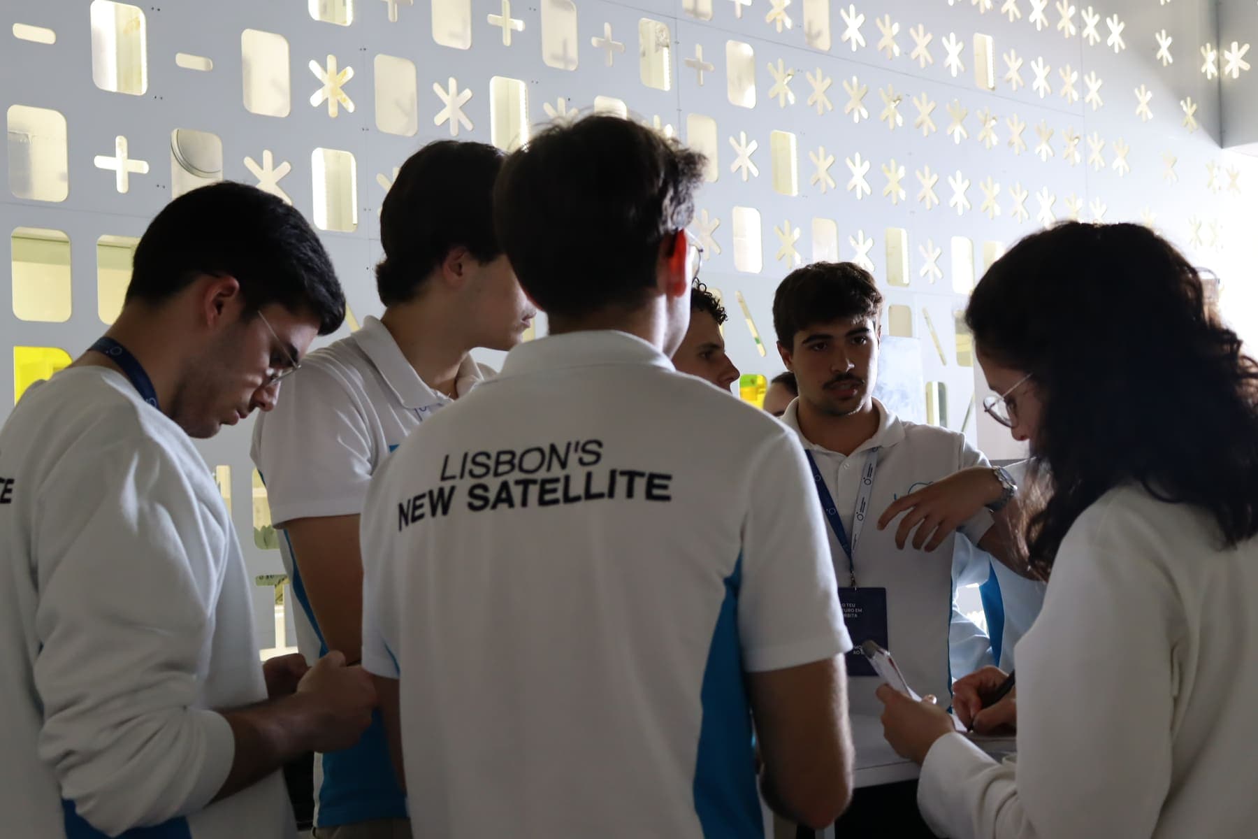 Members talking during event