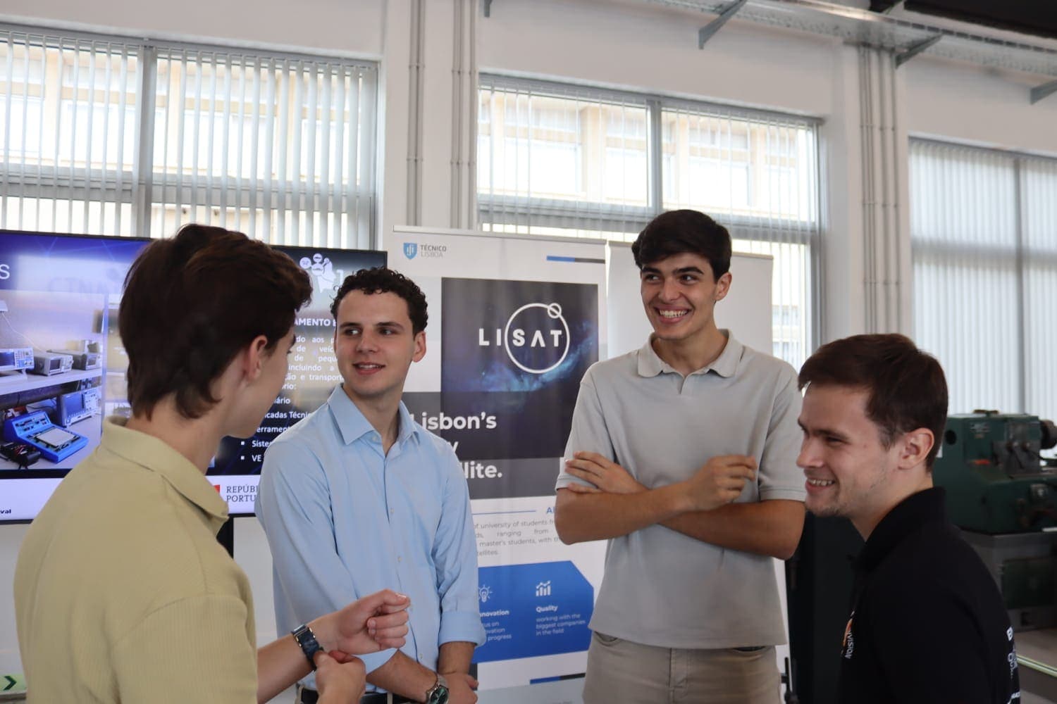 Professors and Navy representatives during event