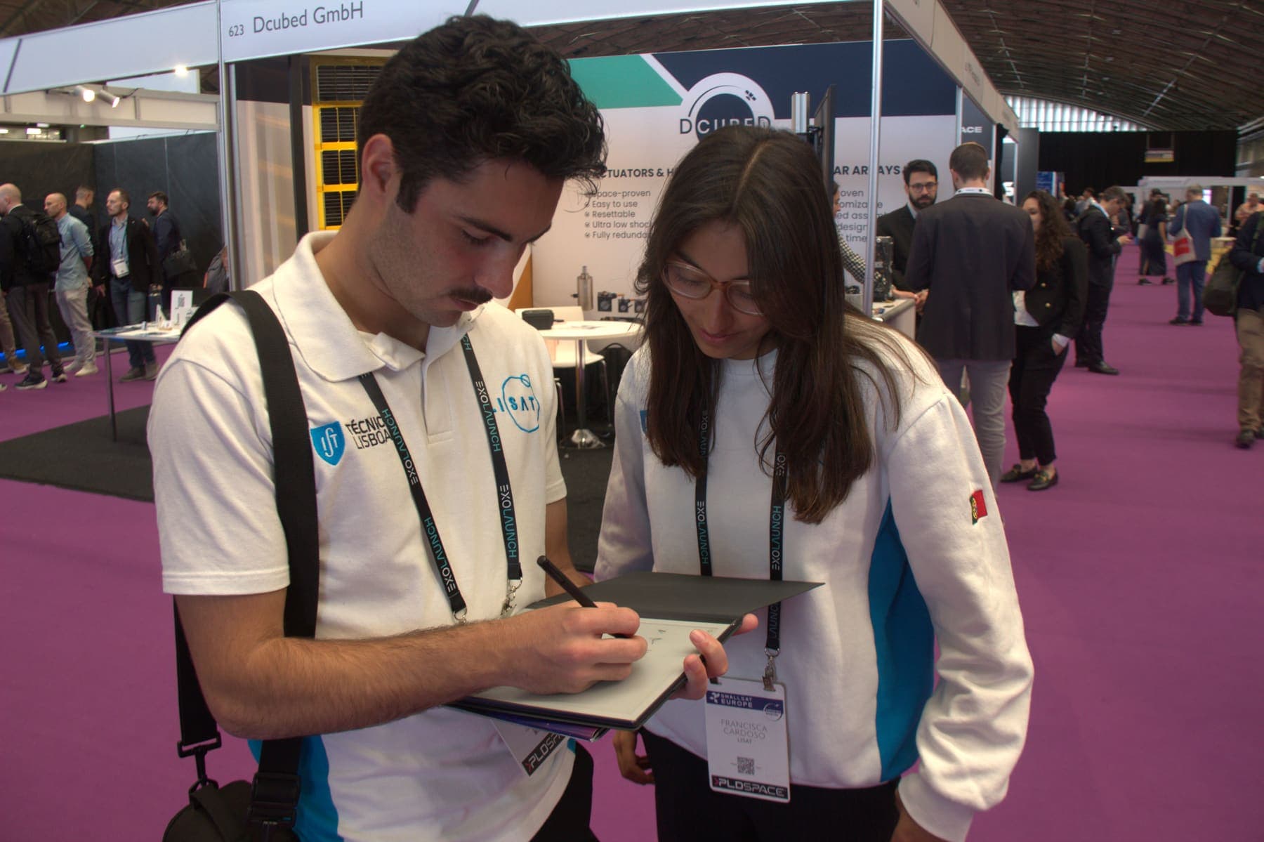 LISAT members networking with space industry professionals